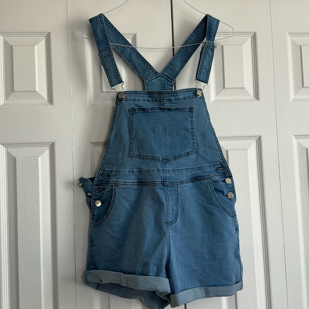Jean overall shorts